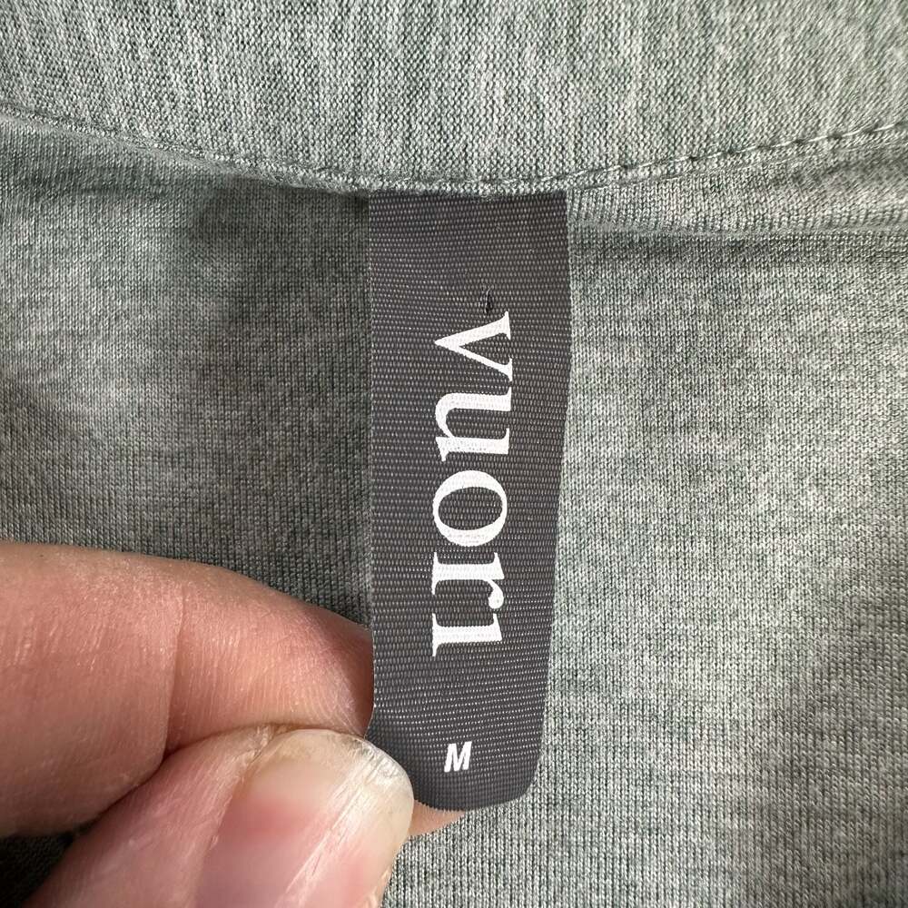 Vuori Men's Performance Polo Shirt Green Heathered Short Sleeve Preppy Medium - Picture 5 of 8